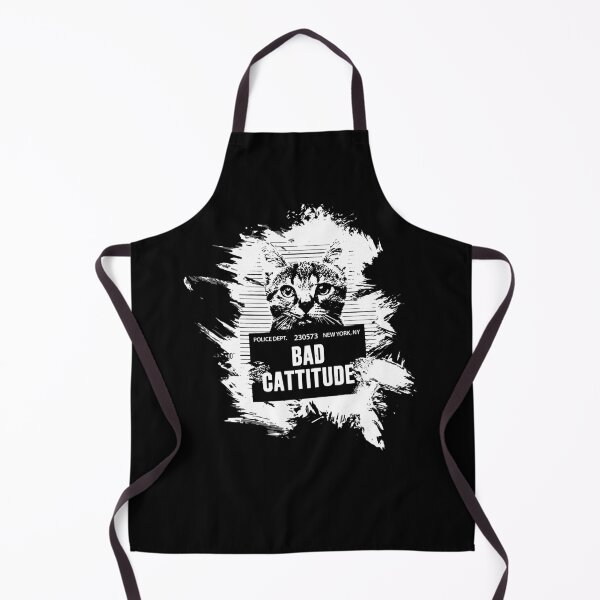 Item preview, Bad Cattitude I Katzen Mugshot I Cat Fun designed and sold by ChrisFeil.