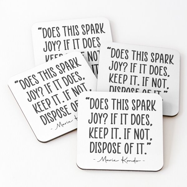 Item preview, Spark Joy Cleaning And Tidying Quote designed and sold by JackCurtis1991.