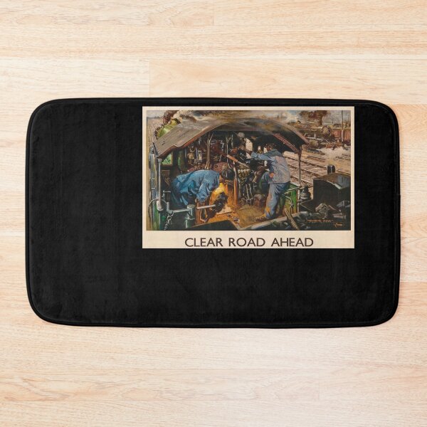 Artikelvorschau, retro classic Clear Road Ahead poster entworfen und verkauft von CorasPosters.