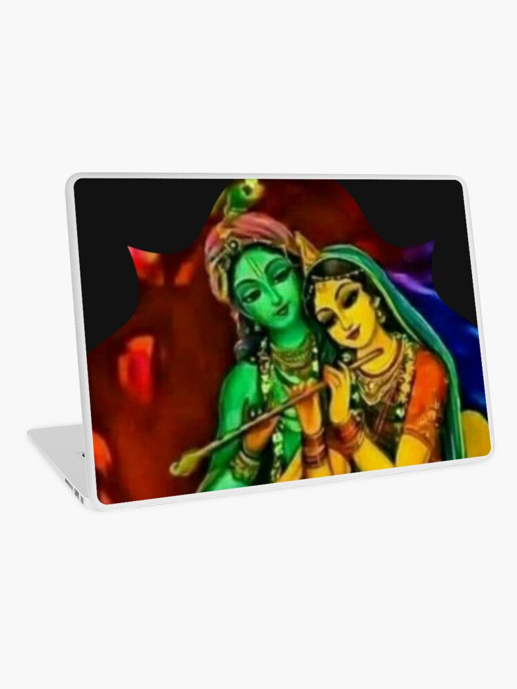 Laptop Folie mit Radha Krishna im Wald von GundicaArt