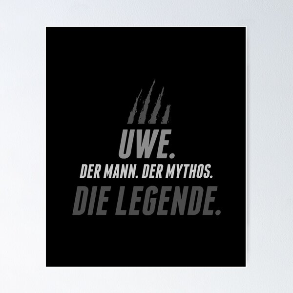 Item preview, Uwe The Man The Myth The Legend German Dutch Deutsche Men Germany Roots Heritage designed and sold by VollLaser.