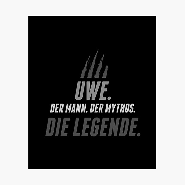 Item preview, Uwe The Man The Myth The Legend German Dutch Deutsche Men Germany Roots Heritage designed and sold by VollLaser.