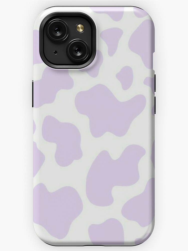 Lilac cow print iPhone Case by romirdrigz