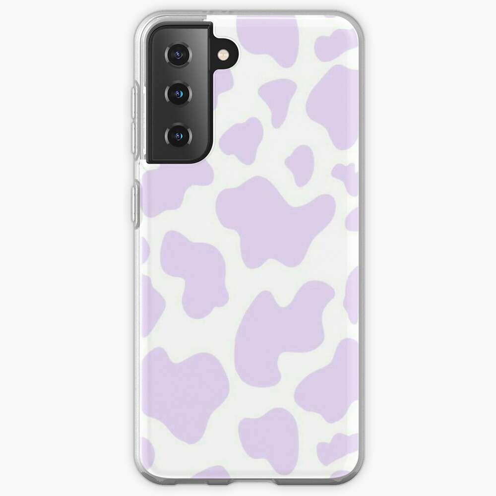 Lilac cow print iPhone Case by romirdrigz