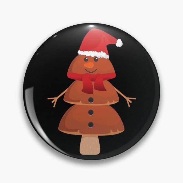 Item preview, Mushrooms Porcini Fungi Snowman Christmas designed and sold by playloud.