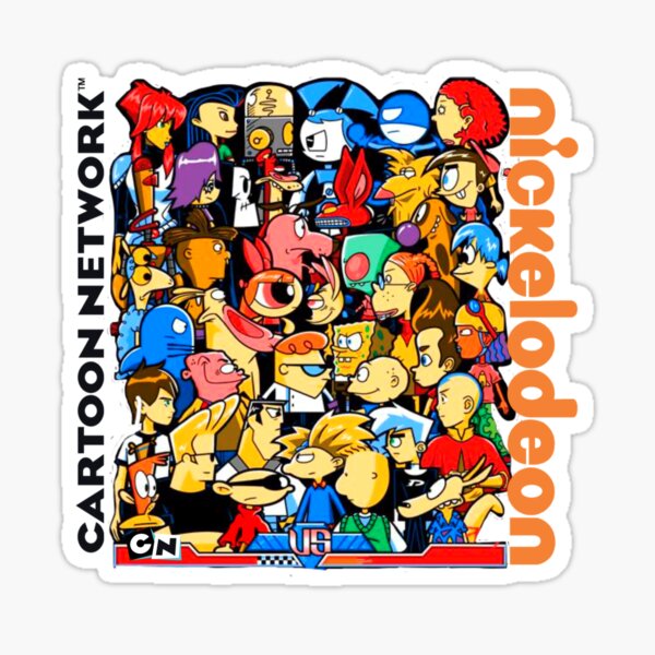 Cartoon Network vs Nickelodeon Sticker