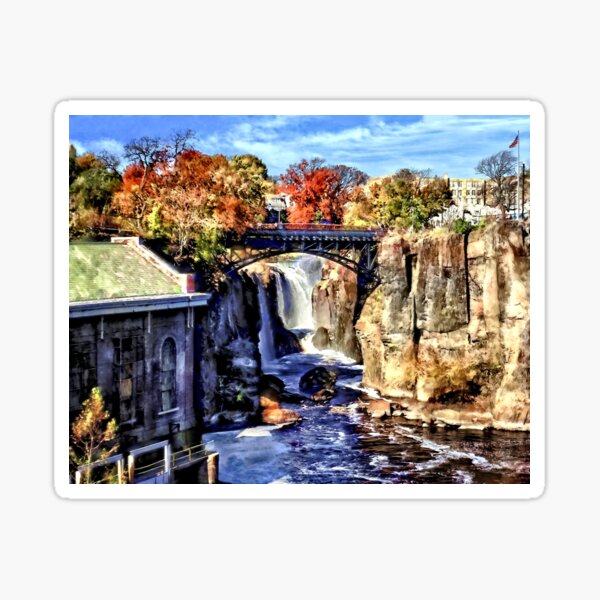 Vista previa del artículo con la obra «Paterson Nueva Jersey - Paterson Great Falls», diseñado y vendido por Susan Savad.
