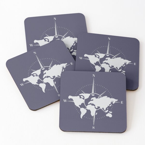Item preview, World Map Compass Geographic Coordinates designed and sold by gnunes81.