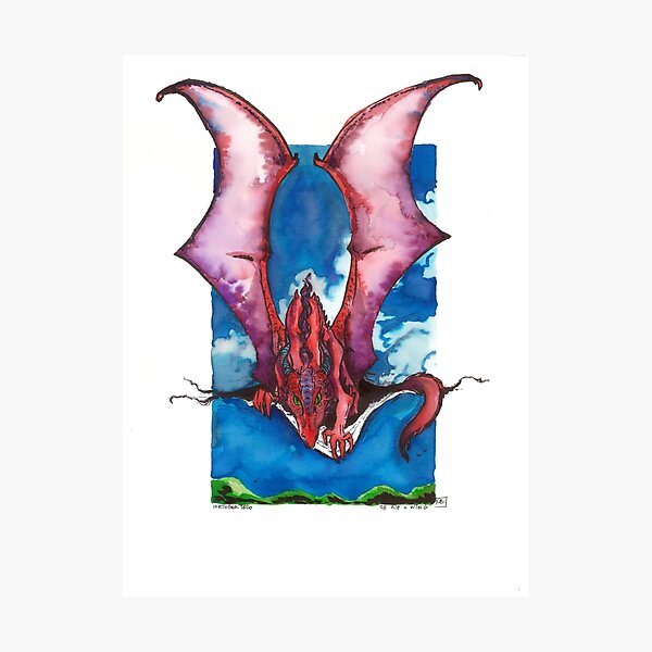 Le dragon et la déchirure Impression photo