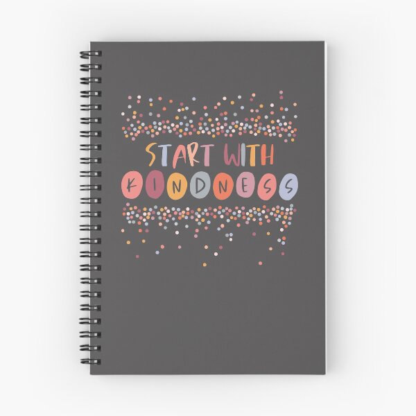 Item preview, Positive Thinking: Start with Kindness (warm colors, confetti) designed and sold by Ofeefee.