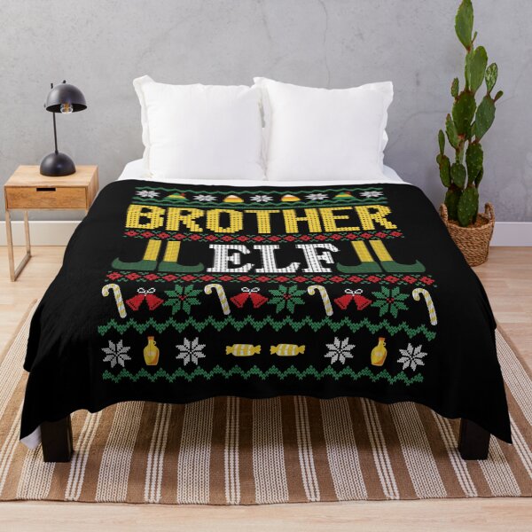 Item preview, Brother Elf Buddy Movie Ugly Christmas Sweater Black designed and sold by Sunny Collections.