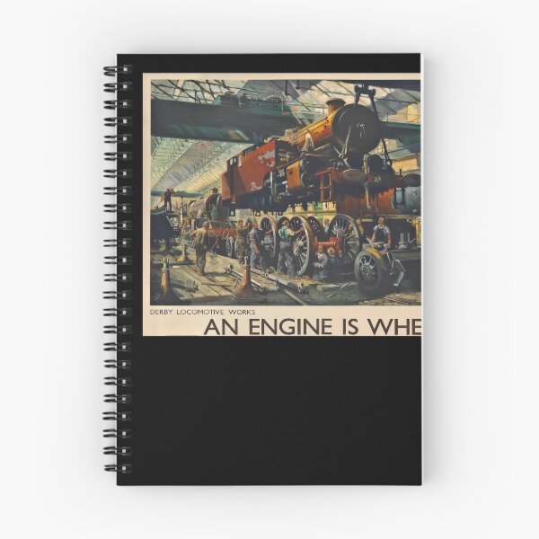 Item preview, retro classic An Engine is wheeled poster designed and sold by CorasPosters.