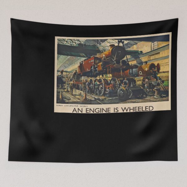 Item preview, retro classic An Engine is wheeled poster designed and sold by CorasPosters.