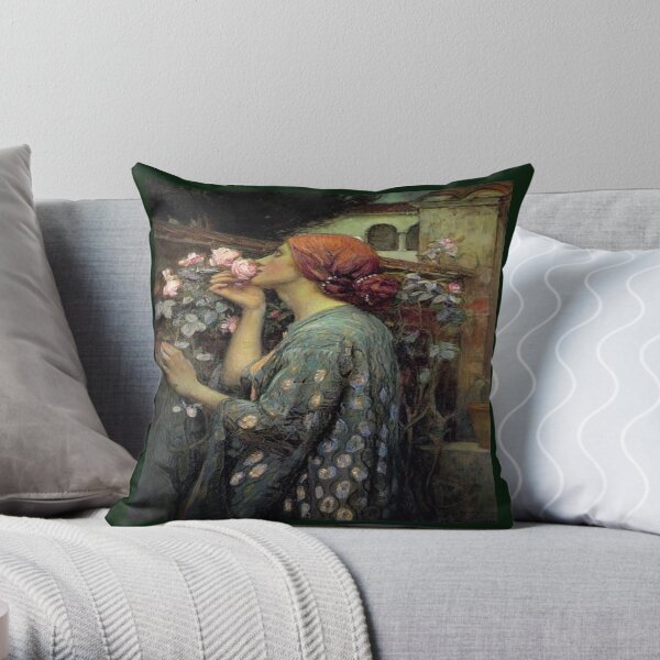 Pre Raphaelite , Throw Pillow Throw Pillow