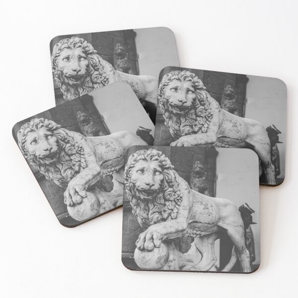 Item preview, LION SCULPTURE VINTAGE BLACK AND WHITE designed and sold by Zakaria daoudi.