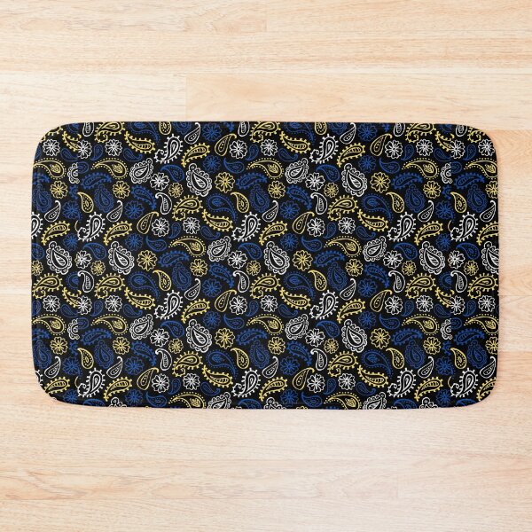 Item preview, BANDANA PRINT, BLUE YELLOW WHITE  designed and sold by thekyngsqueen.