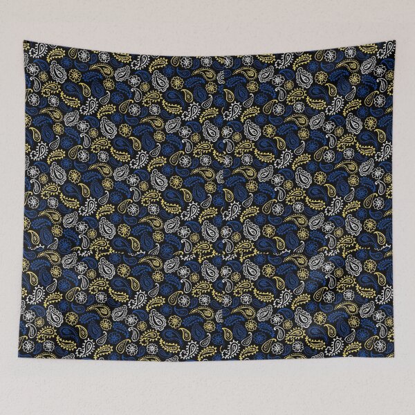 Item preview, BANDANA PRINT, BLUE YELLOW WHITE  designed and sold by thekyngsqueen.