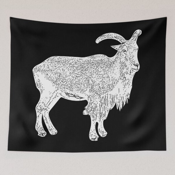 Item preview, Barbary Sheep White Print designed and sold by designsasstultd.