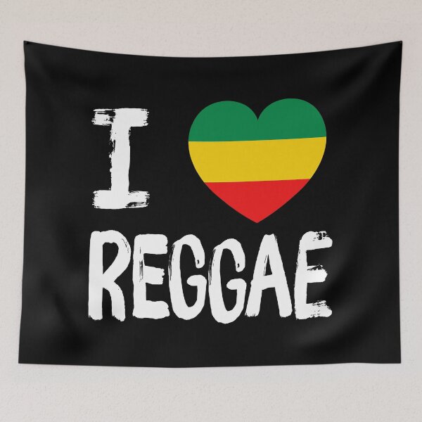 Item preview, I Love Reggae Music Rasta Jamaica  designed and sold by RastaReggaeLove.