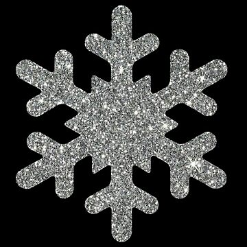 Glittery Snowflakes Sticker for Sale by Nopphadon44