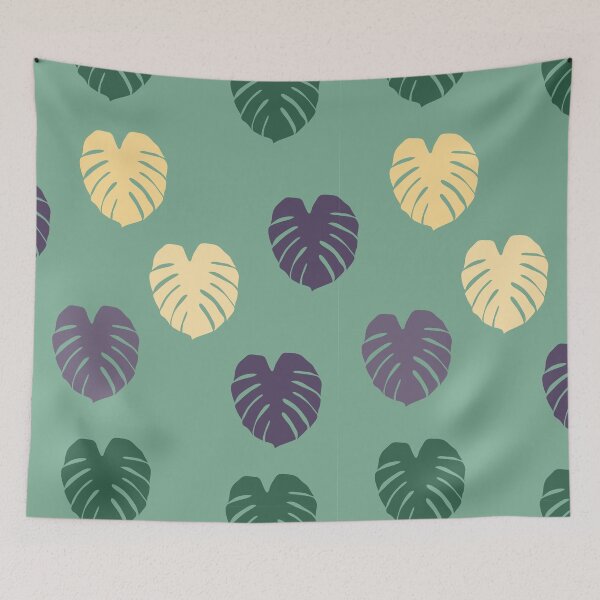 Item preview, Monstera leaves pattern designed and sold by cunukstudio.