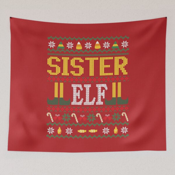Item preview, Sister Elf Buddy Movie Ugly Christmas Sweater Red designed and sold by Sunny Collections.