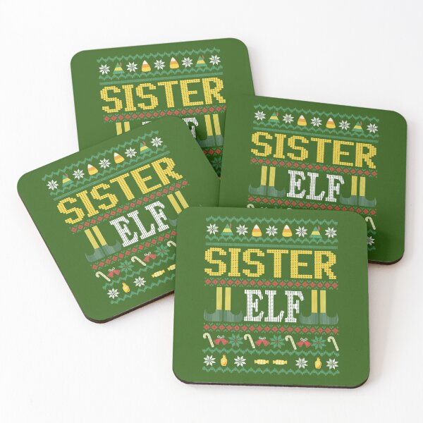Item preview, Sister Elf Buddy Movie Ugly Christmas Sweater Green designed and sold by Sunny Collections.