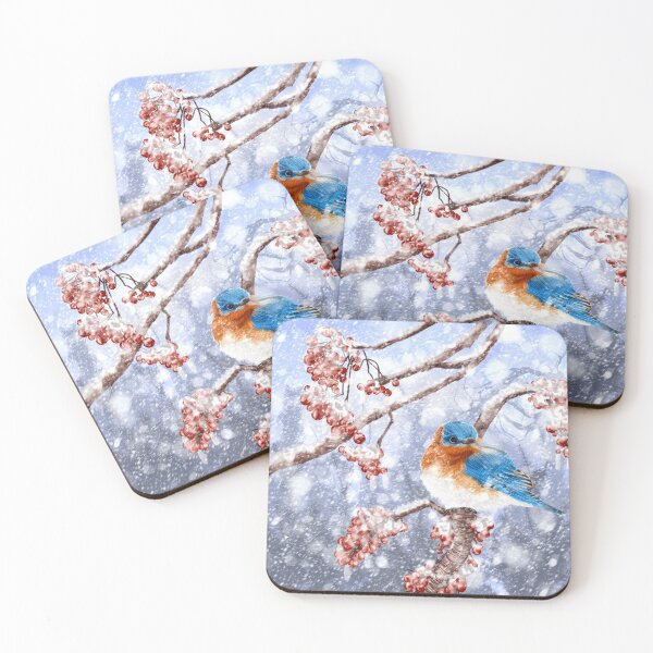 Item preview, Winter Eastern Bluebird designed and sold by juliannesawchuk.
