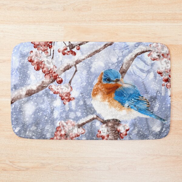 Item preview, Winter Eastern Bluebird designed and sold by juliannesawchuk.