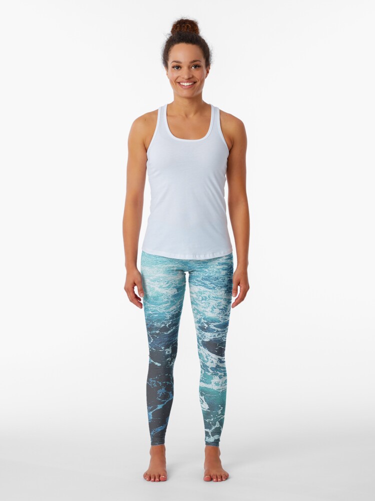 Ocean hotsell print leggings