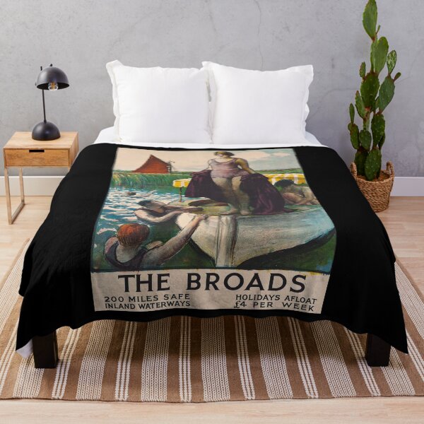 Item preview, retro classic The Broads poster designed and sold by CorasPosters.