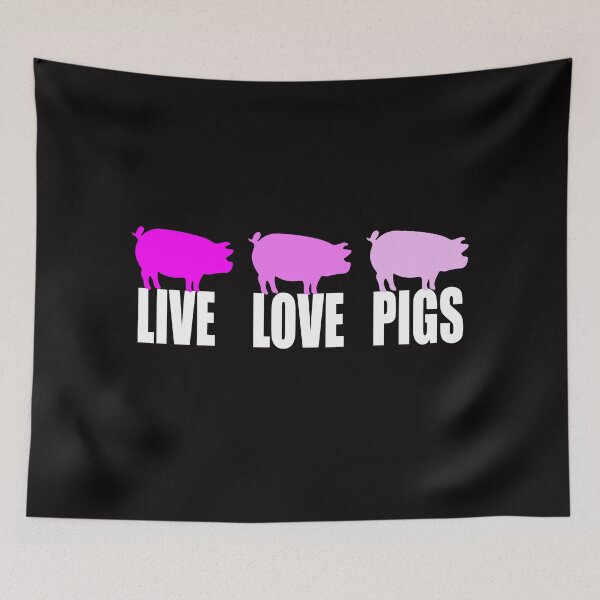 Item preview, LIVE LOVE PIGS designed and sold by JAZTshirt.