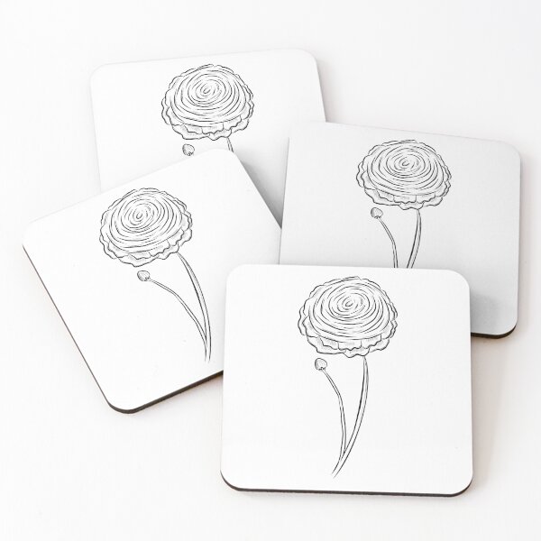 Item preview, Ranunculus Line Art designed and sold by taniasofia.