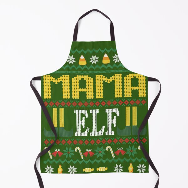 Item preview, Mama Elf Buddy Movie Ugly Christmas Sweater Green designed and sold by Sunny Collections.