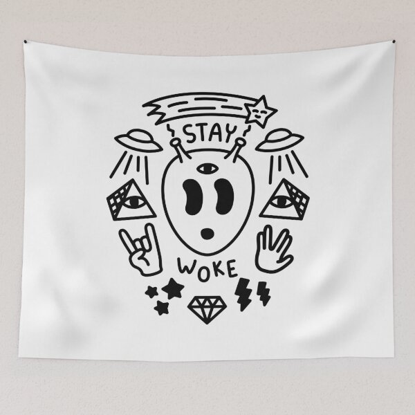 Item preview, Stay Woke Alien  designed and sold by hadicazvysavaca.