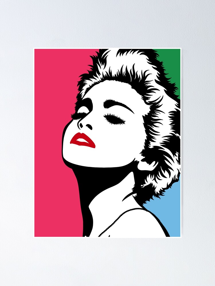 uformel Sprede Tilbageholdenhed Madonna Pop Art 80's Era." Poster for Sale by Henrylizarraga | Redbubble