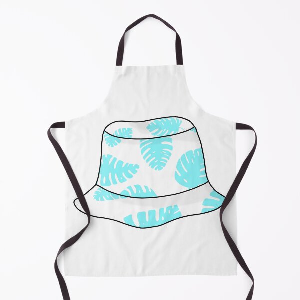 Item preview, Bucket hat with blue tropical leafs designed and sold by felinefeelings.