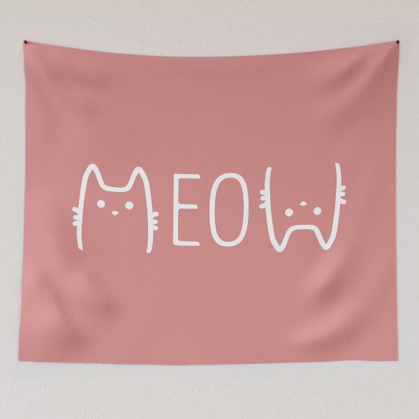 Item preview, Meow Cat Pink designed and sold by ClaudiaGrosso.