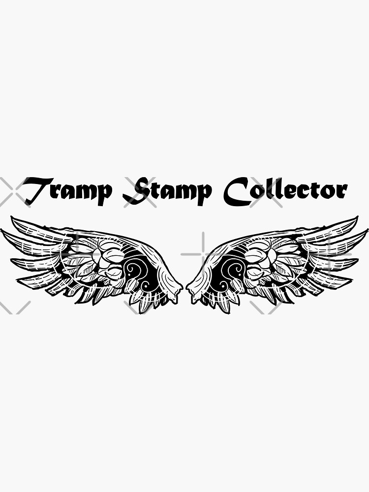 "Tramp Stamp Collector" Sticker for Sale by dandyhizzle Redbubble