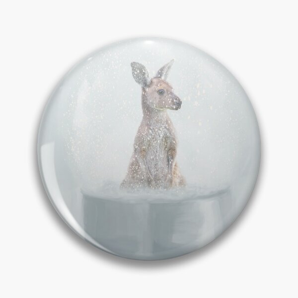 Item preview, Kangaroo in a Snow Globe designed and sold by Elisabeth Lucas.