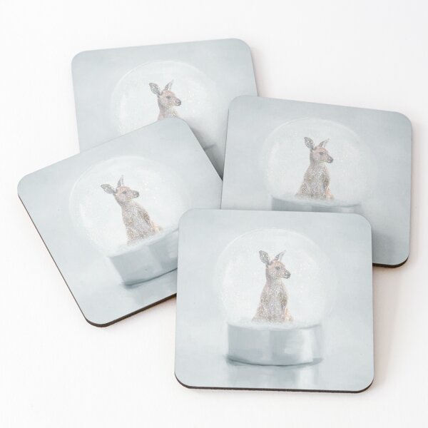 Item preview, Kangaroo in a Snow Globe designed and sold by Elisabeth Lucas.