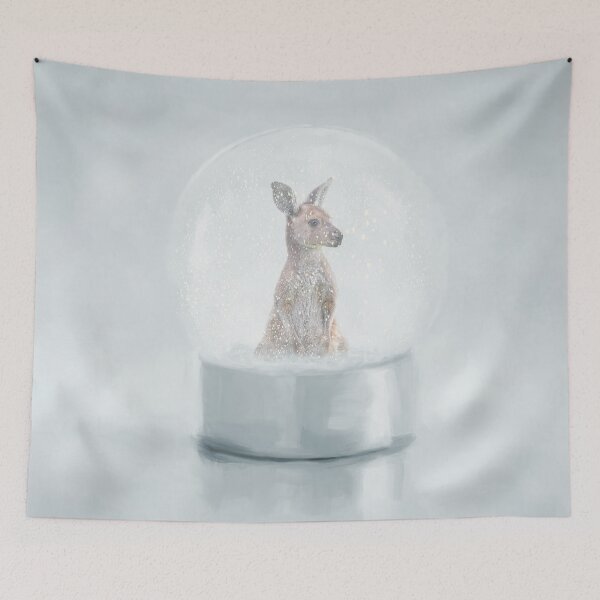 Item preview, Kangaroo in a Snow Globe designed and sold by Elisabeth Lucas.