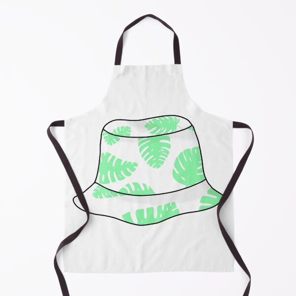 Item preview, Bucket hat with pastel green tropical leafs designed and sold by felinefeelings.