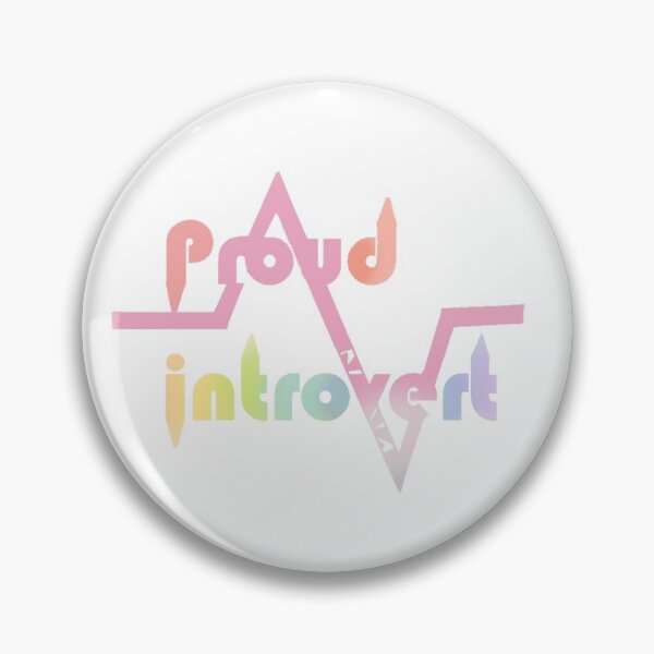 Item preview, Proud introvert - pastel rainbow text  designed and sold by Louisa Currier.