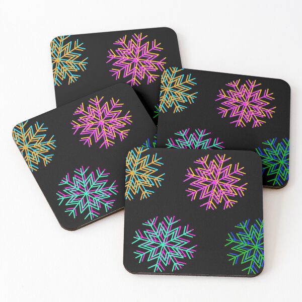 Item preview, Multicolored 3D style snowflakes designed and sold by BV-creas.