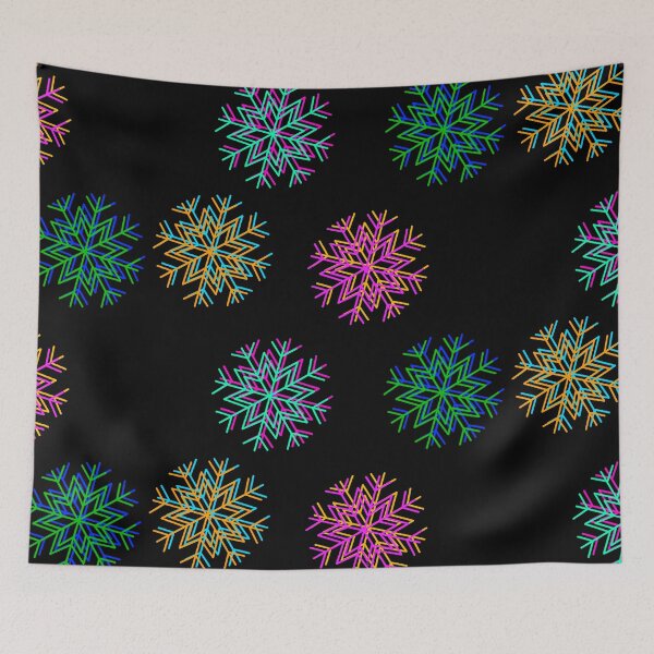 Item preview, Multicolored 3D style snowflakes designed and sold by BV-creas.