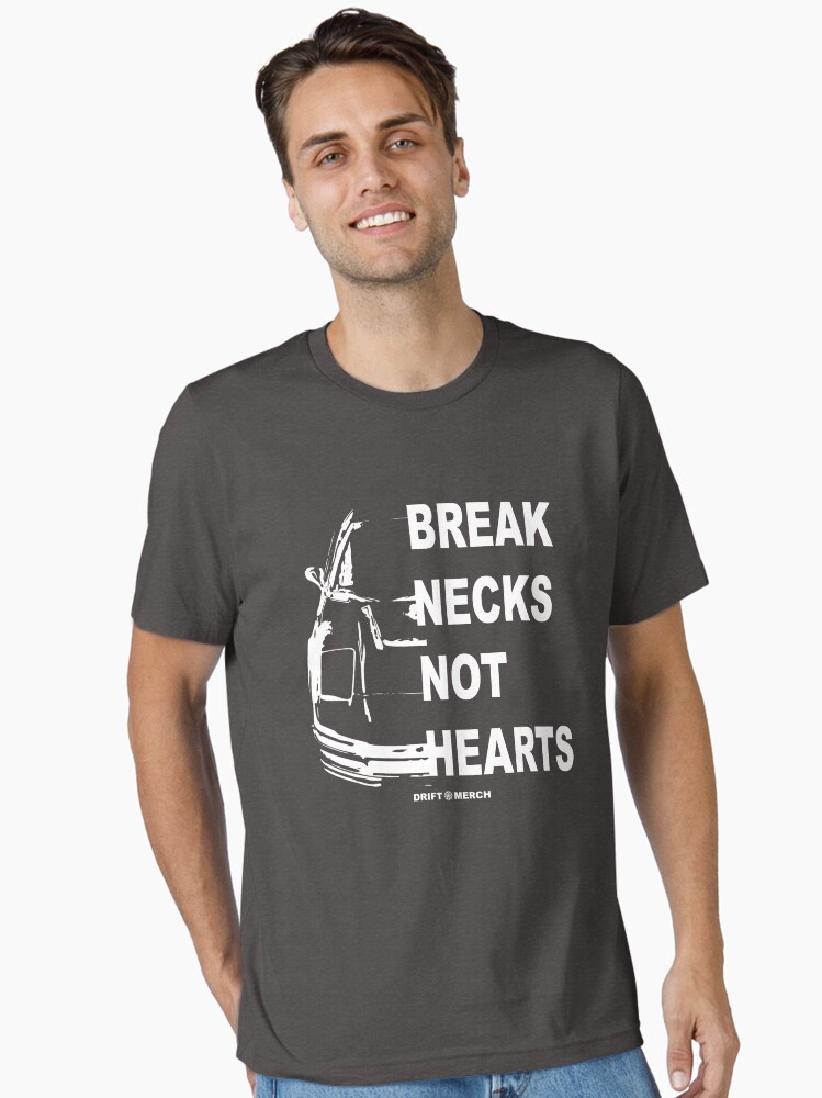 Thumbnail 1 of 7, Essential T-Shirt, Break Necks Not Hearts Japanese Car Enthusiast Retro designed and sold by driftmerch.