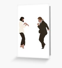 Pulp Fiction Tanz Grußkarte