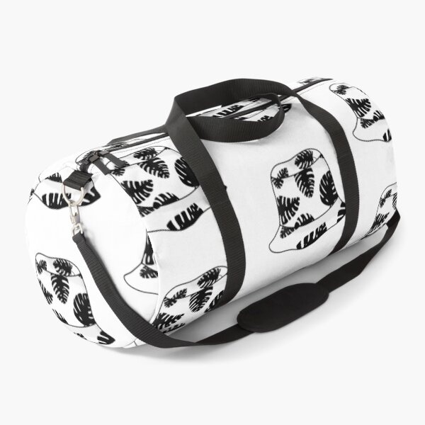 Item preview, Bucket hat with black tropical leafs designed and sold by felinefeelings.