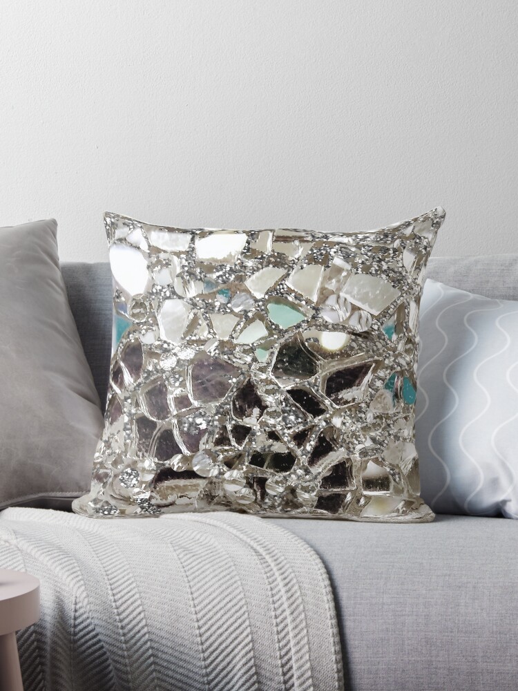 Silver grey pillows hot sale